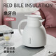 炊大皇保溫壺紅膽熱水壺玻璃內膽熱水瓶家用大容量暖壺1L（象牙白）