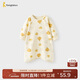 童泰（TONGTAI）嬰兒睡袍純棉寶寶睡衣兒童長(cháng)袖睡裙家居服睡袋防踢被橘色80cm