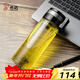 希諾（heenoor）單層玻璃杯男女士帶蓋便攜大容量創(chuàng  )意水杯子戶(hù)外運動(dòng)泡茶杯 帶提環(huán)695ml