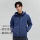 拓路者400g搖粒絨抓絨衣男士外套秋冬連帽保暖戶(hù)外登山開(kāi)衫衛衣外套男 灰藍色-男款 2XL
