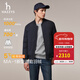 哈吉斯（HAZZYS）男裝 冬款【鵝絨】外套簡(jiǎn)約通勤棒球領(lǐng)薄款羽絨服男ASFZU0CDX02 藏青色NV XL （180/100A 50）