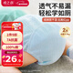 棉之潤尿布褲嬰兒純棉訓練褲隔尿可水洗男女寶寶新生兒戒尿不濕2條L碼