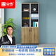 中偉（ZHONGWEI）辦公家具文件柜檔案柜板式玻璃儲物木質(zhì)辦公柜資料柜二門(mén)書(shū)柜