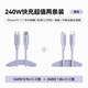 ANKER【88折2條裝】 C-C快充親膚數據線(xiàn)240W0.9米紫+ C-C快充親膚數據線(xiàn)240W1.8m紫