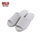 MUJI男女通用 水洗棉厚底拖鞋 無(wú)性別 男鞋女鞋 前開(kāi)/藏青色條紋 5S 27.5 cm/XL/45碼（2.0）