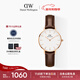 丹尼爾惠靈頓（DanielWellington）DW女表皮革表帶28mm歐美簡(jiǎn)約風(fēng)時(shí)尚石英手表新年禮物DW231