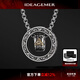 IDEAGEMER原創(chuàng  )925銀上帝之眼項鏈男士復古國潮風(fēng)設計感小眾痞帥百搭吊墜潮 925銀上帝之眼吊墜-鋼鏈-60CM