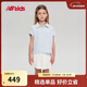 NEW BALANCE4-14歲女童夏季百褶校園風(fēng)T恤短裙套裝
