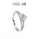 法度高冠皇后1克拉莫桑石鉆戒S925銀情侶對戒活口戒指女款莫桑鉆 高冠皇后戒指【開(kāi)口可調節】