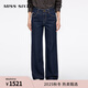 MISS SIXTY【進(jìn)口牛仔面料】2025秋季新款牛仔褲女中腰顯瘦直筒褲 深藍 27