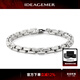 IDEAGEMER925銀十字鏈手鏈男士時(shí)尚潮流小眾高級感輕奢簡(jiǎn)約歐美風(fēng)百搭首飾 時(shí)尚十字手鏈-20CM