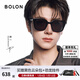 BOLON暴龍眼鏡林一同款墨鏡男款方框太陽(yáng)鏡女偏光鏡遮陽(yáng)防曬 BL3203 【明星同款】C10 亮黑色-偏光