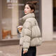 川朗羽絨服女短款2025冬季女裝新款時(shí)尚品牌小個(gè)子白鴨絨加厚保暖外套 米灰色 M （110斤-125斤）