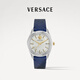 范思哲（VERSACE）瑞士手表男士夜光石英表生日禮物送男友VE6A00123-42MM藍白禮盒裝