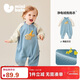 迷你巴拉（minibala）【抗靜電】嬰幼兒毛絨外出連體衣?lián)u粒絨可外穿寶寶衣服2025秋新款