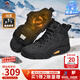 駱駝（CAMEL）男鞋加絨高幫2025冬季新款耐磨防滑登山鞋徒步運動(dòng)潮鞋黑色 G15W379014R 黑色【加絨款】 42