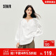 森馬（Semir）長(cháng)袖襯衫女流蘇刺繡波西米亞風(fēng)2025秋白色寬松袖襯衣10A525105001
