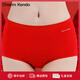 Charm Kendo本命年紅內褲莫代爾棉女士?jì)妊澣茄澟街醒矐c結婚禮物禮盒裝 大紅色*3【50066莫代爾禮盒】 L 送女友送老婆 (105-125斤)