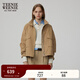 Teenie Weenie小熊巴恩風(fēng)戶(hù)外酷感工裝潮流寬松夾克外套休閑時(shí)尚女 卡其色 M (165)