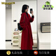 Wqsugnt國際一線(xiàn)品牌雙面羊絨大衣羊毛紅色雙面呢2025新年秋冬羊毛呢外套 紅色 S 105-115