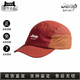 JEEP SPIRIT 吉普夏季新款拼色鴨舌帽子女五片帽速干短檐棒球帽子男遮陽(yáng)防曬 紅色 均碼