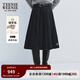 Teenie Weenie小熊女裝半身裙2025年冬季新款學(xué)院風(fēng)氣質(zhì)優(yōu)雅百褶裙 深灰色 XS
