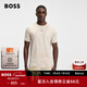 雨果博斯BOSS男士提花圖案 T 恤 284-沙礫色 L