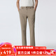Scofield【隱藏松緊腰】男裝秋24年新款直筒褲簡(jiǎn)約長(cháng)褲顯瘦休閑褲 卡其色 34 （180/86A）