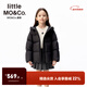 little MO&Co.little moco童裝25秋裝新款兒童羽絨服外套保暖面包服 黑色 130 130/64 充絨量93g