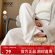 雪中飛加絨加厚闊腿褲子女款2025新款秋冬顯高顯瘦簡(jiǎn)約時(shí)尚燈芯絨休閑褲 奶白色16076F 加絨 M 160/66A 【推薦體重100-11斤】