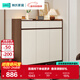 林氏家居帶抽屜入戶(hù)門(mén)口鞋柜玄關(guān)柜一體收納靠墻鞋架家用餐邊儲物OV4N