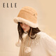 ELLE帽子冬季女保暖毛線(xiàn)帽生日禮物女士毛球雷鋒帽巴拉克拉法帽