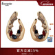 Eternelle法國永恒奧地利水晶耳環(huán)法式復古時(shí)髦個(gè)性耳飾女繁花老錢(qián)風(fēng) 璀璨金色