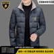 蘭博基尼（AUTOMOBILI LAMBORGHINI）奢侈品牌官方正品男裝輕薄羽絨服男士冬季2026款翻領(lǐng)休閑保暖外套 黑色 【官方正品】 4XL 195
