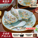 康普詩(shī)景德鎮青瓷碗盤(pán)餐具整套碗碟套裝家用2025新款高顏值高溫瓷喬遷 【60頭10人食】花溪子青瓷