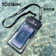 拓勝（TOSWIM）手機防水袋可觸屏游泳外賣(mài)密封袋漂流潛水掛繩掛脖手機套
