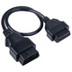 鹿途汽車(chē)OBD延長(cháng)線(xiàn) 公對母16芯通電 OBD2檢測儀診斷工具連接線(xiàn) 一分一0.6米