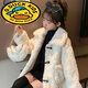 G.duck女童毛毛外套冬季兒童洋氣羊羔絨冬裝大童女孩秋冬加絨加厚毛毛衣 231018毛毛衣-米白 130