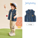 JELLYBABY【卡通動(dòng)漫】26新品春款男童中童牛仔馬甲背心帥氣酷炫舒適印花