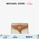 MICHAEL KORS【新年禮物】邁克高仕 MK Charm 中號老花鏈條單肩包 香草白/橡果棕 149 NS