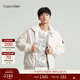 Calvin KleinJeans秋冬男士美式潮流休閑通勤ck雙面穿大口袋仿羊羔絨棉服外套 YBI-乳白色 M