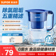 蘇泊爾（SUPOR）便攜式濾水壺蔚藍1壺1芯過(guò)濾凈水器凈水壺自來(lái)水活性炭過(guò)濾器濾水器家用版藍色UF03