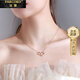 法蔻雙魚(yú)座項鏈女百搭鎖骨鏈輕奢生日禮物送女友老婆 玫瑰金色