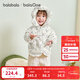 巴拉巴拉balaOne童裝寶寶羽絨服女童2025新款厚外套保暖上衣冬季 白色調碎花00311-白鴨絨 100 充絨量77g