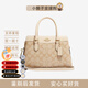 蔻馳（COACH）【全國聯(lián)?！哭ⅠY Darcie 26 拉鏈開(kāi)合 牛皮 手提單肩斜挎包 迷你 淺卡其色CH503-IMOT4 現貨
