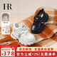 HR赫蓮娜女鞋子2025年冬季新款厚底增高老爹鞋運動(dòng)休閑鞋 米色 37