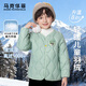 馬克華菲男童羽絨服冬季兒童外套羽絨內膽中大童保暖棉衣輕薄童裝 綠 140