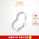 CRD克徠帝【門(mén)店同款】鉑金時(shí)刻系列 V型鉆石戒指 Q0531 共約10分