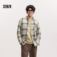 森馬（Semir）[商場(chǎng)同款]長(cháng)袖襯衫男純棉格紋外套2025春季上衣寬松101125105106