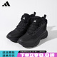 阿迪達斯（adidas）阿迪達斯加絨男鞋2025冬季新款高幫保暖戶(hù)外徒步鞋耐磨防滑運動(dòng)鞋 黑色JS3429【加絨保暖】 41